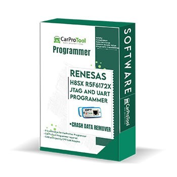 renesas h8sx  r5f6172x jtag uart can  programmer crash data remover