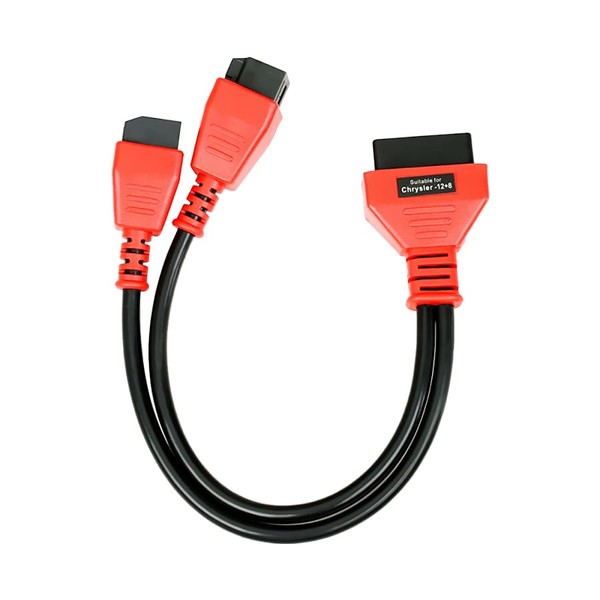 Adaptador para Chrysler 12 + 8 Conector de cabo de programação para Autel MaxiIM IM608 PRO e MaxiIM IM508 e DS808 Maxisys MS905 906 908 PRO Elite Autel
