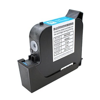 TIJ Yazıcı için 25.4mm Mürekkep Kartuşu Hızlı Kuru Solvent Siyah Görünmez Mürekkep