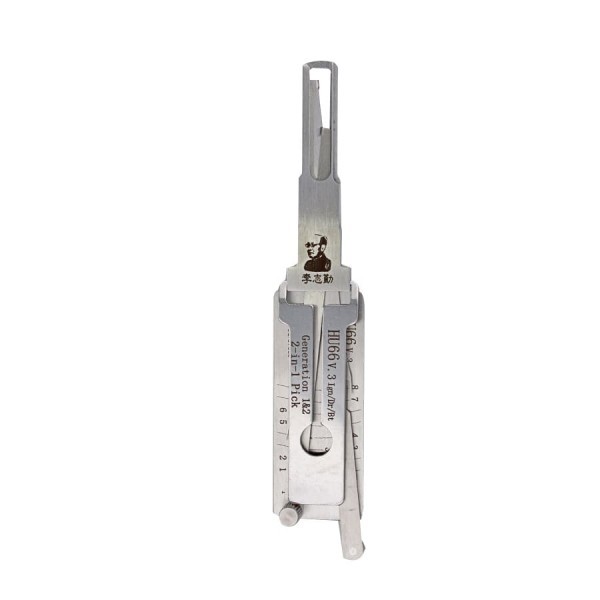 Original Lishi lock Pick car key Decoder 2-in-1 HU66 V.3
