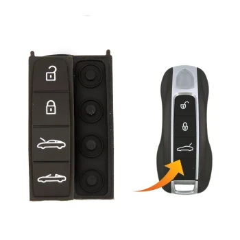 Сменная резиновая накладка на 4 кнопки для Porsche (2017–2021 гг.)