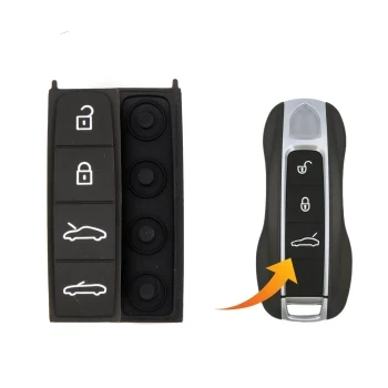 Сменная резиновая накладка с 4 кнопками для Porsche 2017 2021