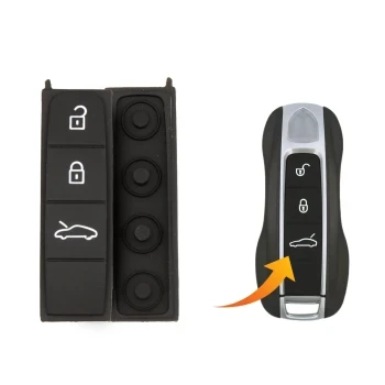 Сменная резиновая накладка на 4 кнопки для Porsche 2017–2021 гг.