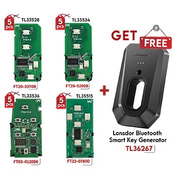 "pacote" Lonsdor Bluetooth Gerador de Chave Inteligente BSKG + 5pcs Lonsdor