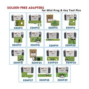 Adaptateurs sans soudure Xhorse pour VVDI Mini Prog et Key Tool Plus