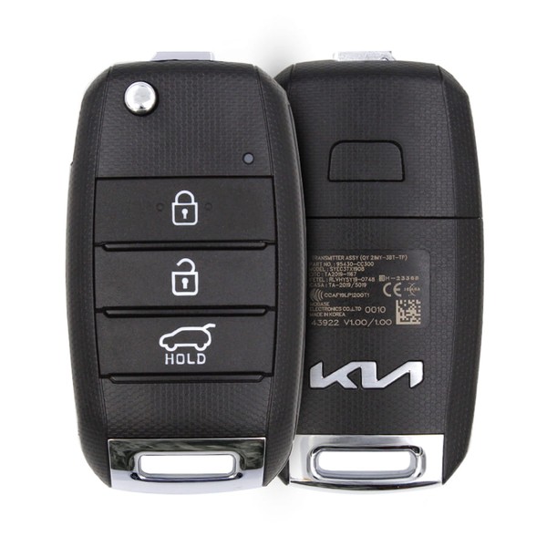 Genuine Kia Sonet Flip Key Remote P/N: 95430-CC300 433MHz 3 Buttons