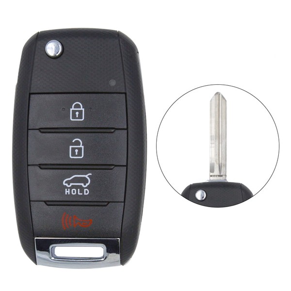 KIA Çevirme Anahtarı Uzaktan Kumanda Kabuğu 4 Düğme SUV Gövde HYN14 Blade...
