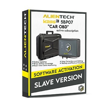 Alientech version Slave "CAR OBD" et abonnement actif