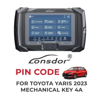 Código Pin Lonsdor para Toyota Yaris 2023 Llave Mecánica 4A