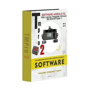 Tmpro 2 Tmpro 2 Software module 112 – Fiat, Lancia, Peugeot, Citroen BSI Marelli type