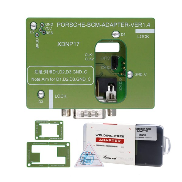 Mini Prog ve VVDI Key Tool Plus için Xhorse Porsche BCM Lehimsiz Adaptör...