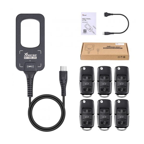 Xhorse VVDI Bee Key Tool Lite 6 adet Hediye XKB501EN Kablolu Uzaktan Kumanda...