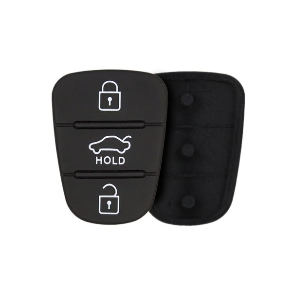 Replacement Rubber Pad Silicon 3 buttons For Hyundai Solaris Accent