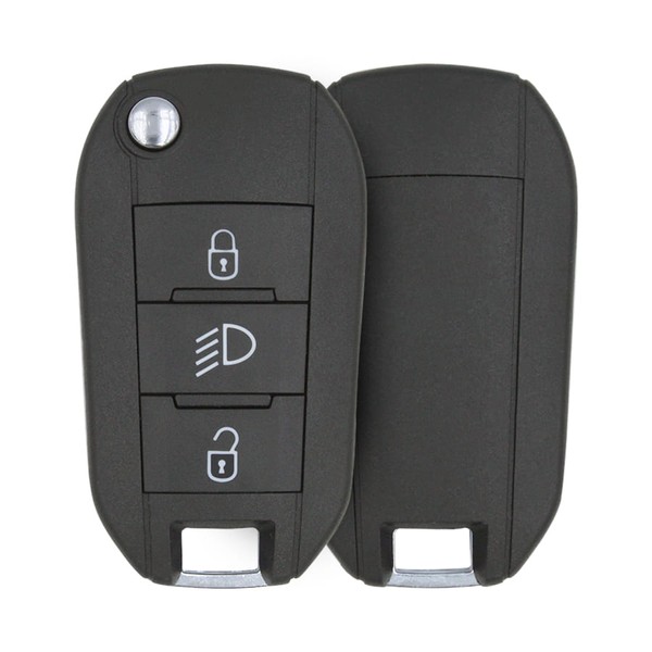 Peugeot Flip Key Remote 2015 2022 433MHz 3 Buttons