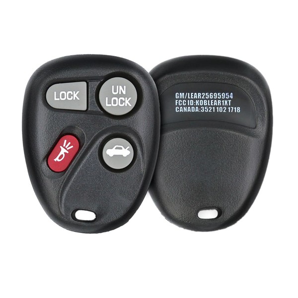 Chiave telecomando Chevrolet XT 2006 2008 315 MHz 4 pulsanti