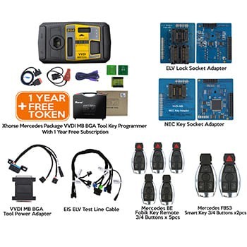 Программатор ключей инструмента Xhorse Mercedes Package VVDI MB BGA на 1 год