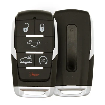 Dodge Ram 2019-2021 Smart Key Remote Shell 6 Boutons Marque de rechange