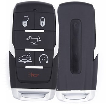 Dodge Ram 2019-2021 Smart Key Remote Shell 6 Buttons Aftermarket Brand