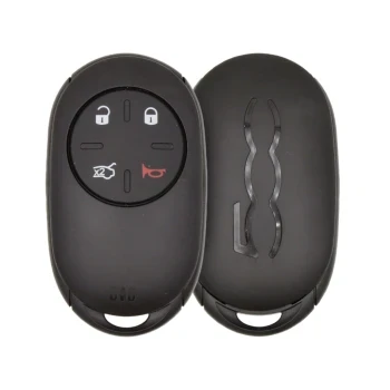 Fiat 500 Smart Remote Key Shell 4 Buttons Aftermarket Brand - Panic