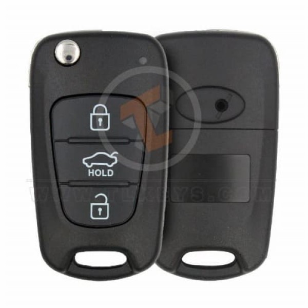 Hyundai 2010-2015 Çevirme Anahtarı Uzaktan Kumanda Kabuğu 3 Düğme Sedan Gövde...