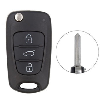 KIA Flip Key Remote Shell 3 Tasten mit SUV HYN14 Blade