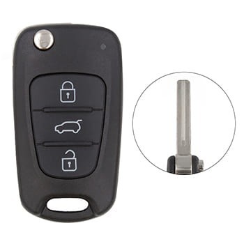 KIA Optima Cerato 2010–2013 Flip Remote Shell 3 Tasten SUV Trunk