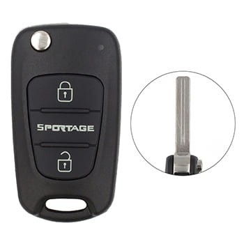 KIA Sportage 2008–2013 Klappschlüssel-Ferngehäuse, 2 Tasten, Aftermarket...