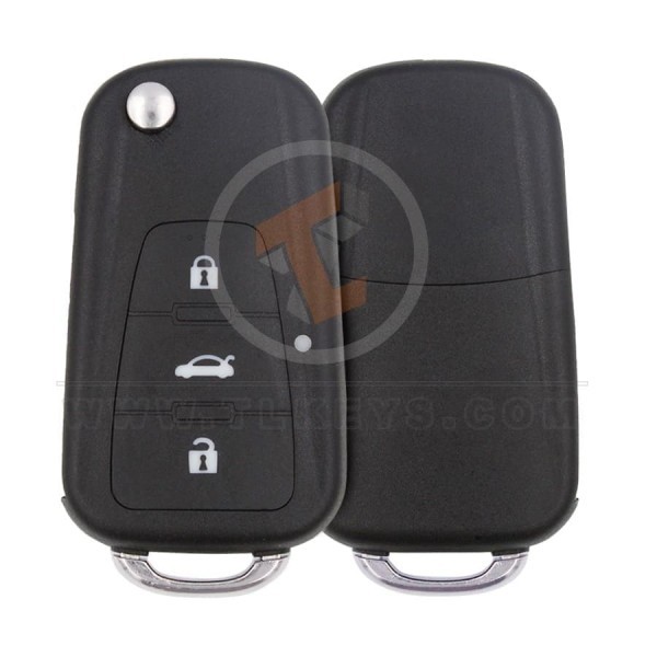 MG Flip Key Remote Shell 3 Buttons Aftermarket Brand