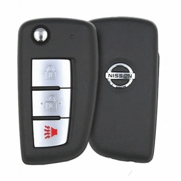 Nissan Rogue Sunny Kicks 2014-2021 Flip Remote Key Shell 3 Buttons