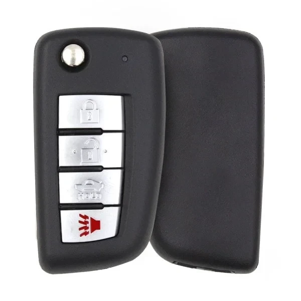 Nissan Rogue Sunny Kicks 2014-2021 Flip Remote Key Shell 4 Buttons