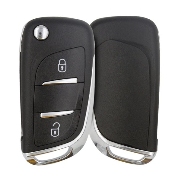 Peugeot Modifiye Flip Remote Shell 2 Düğme Yuvası ve Pil Tutucu