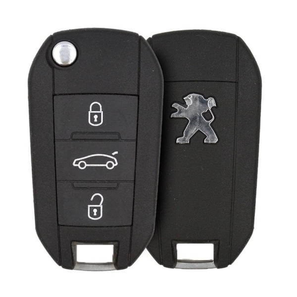 Peugeot 508 Flip Uzaktan Anahtar Kabı 3 Buton
