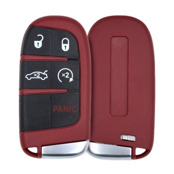 SRT Smart Remote Key Shell 4+1 Buttons Red Color Aftermarket Brand