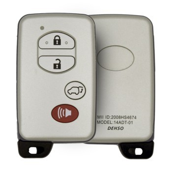 Toyota Land Cruiser 2009-2014 Smart Remote Key Shell 4 Buttons