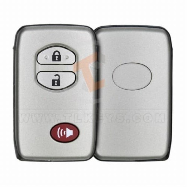 Toyota Prado Land Cruiser 2009-2012 Akıllı Uzaktan Anahtar Kabuğu 3 Düğme...