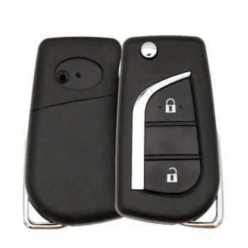 Toyota 2000 2007 Flip Remote Key Shell 2 Botones Toy43 Blade