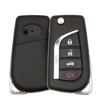 Toyota 2010 2019 Carcasa de llave remota abatible 4 botones VA2 Blade