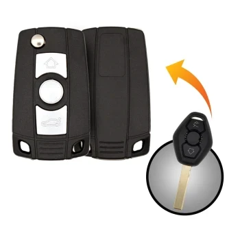 BMW 2005 2013 Modified Flip Remote Key Shell 3 Buttons