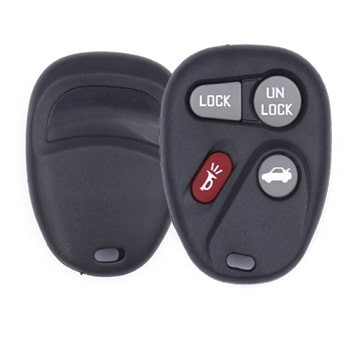 Chevrolet GMC 1998-2002 Remote Key Shell 4 Buttons with Battery Holder