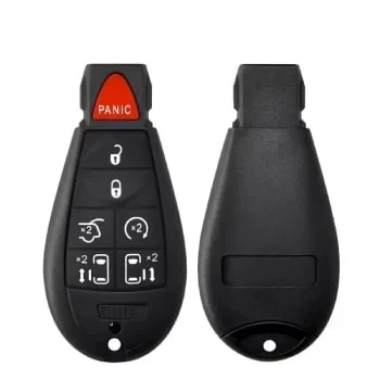 Chrysler Jeep Dodge Fobik Remote Key Shell 7 Buttons With Screw