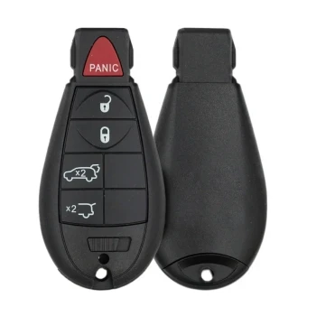 Chrysler Dodge Jeep 2007-2014 Fobik Uzaktan Anahtar Kabuğu 5 Düğme Satış Sonrası...