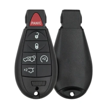 Chrysler Dodge Jeep 2007-2014 Fobik Uzaktan Anahtar Kabuğu 6 Düğme Satış Sonrası...