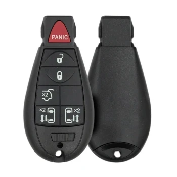 Chrysler Dodge Jeep 2007-2014 Kayar Kapılı Fobik Uzak Kabuk 6 Düğme