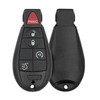 Chrysler Dodge Jeep 2010-2015 Fobik Uzaktan Anahtar Kabı 5 Düğme Yüksek Gövdeli...