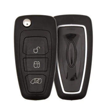 Ford Figo Flip Remote Key Shell 3 Buttons Aftermarket Brand