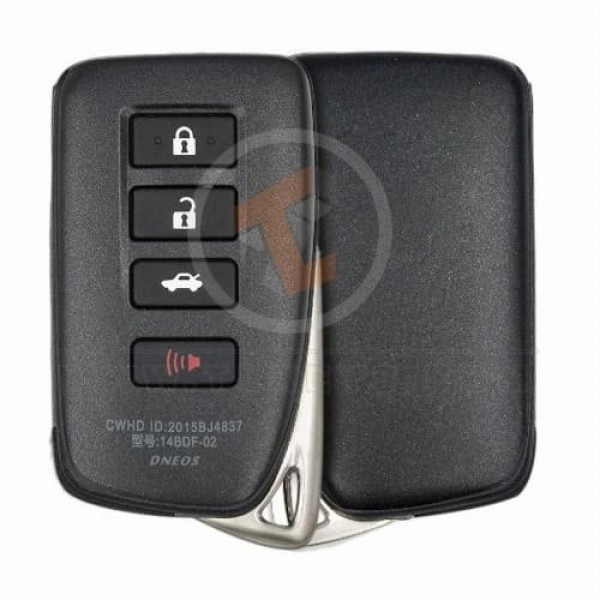 Lexus 2013-2019 Akıllı Anahtar Uzaktan Kabuk 4 Düğmeler Küçük Gövde ABD Satış So...