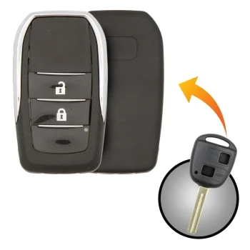 Modified Lexus 1998 2011 Flip Key Remote Shell 2 Buttons Toy48 Blade