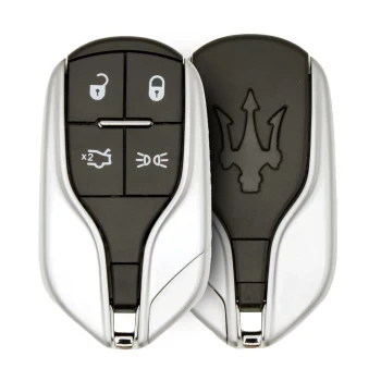 Maserati Cromo Smart Key Guscio Telecomando 4 Pulsanti Marchio Aftermarket