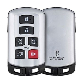 Toyota Sienna 2011-2017 Smart Key Remote Shell 6 Buttons Aftermarket Brand