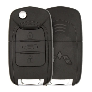 Flip Remote Key Shell 3 boutons pour la marque de rechange Wuling 2020